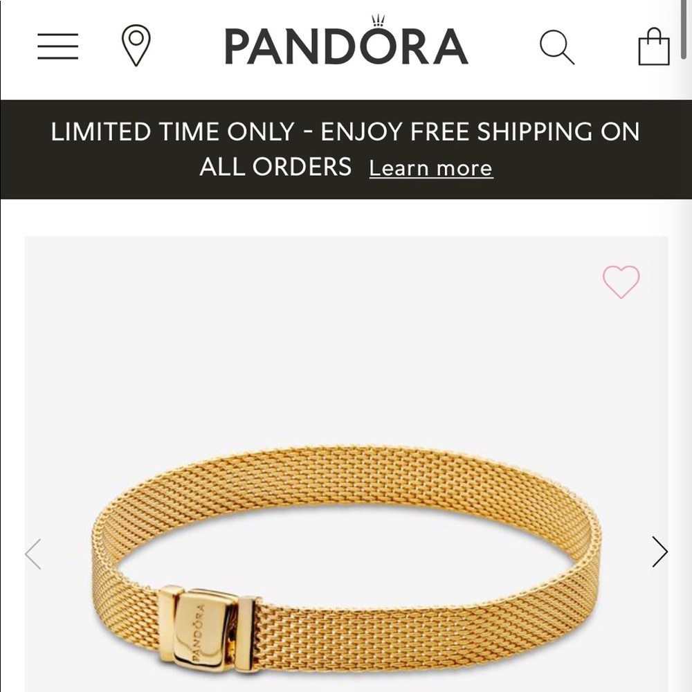 Brand New Pandora Mesh Bracelet